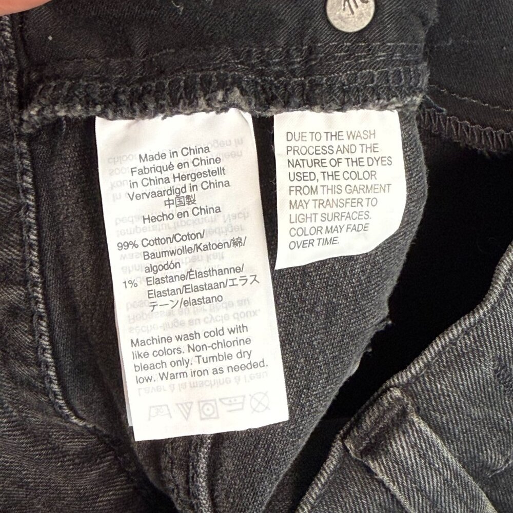Madewell Stretch Denim Straight Mini Skirt in Ashcraft Wash: Raw-Hemmed 26 - Picture 9 of 10